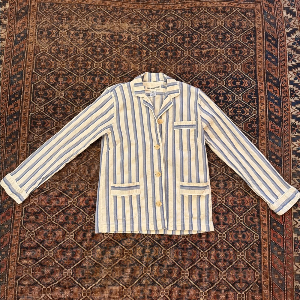 Caron Callahan Striped Chore Coat